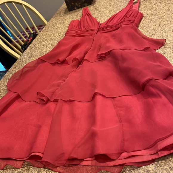 Eden Maids Bridesmaid Collection Pink Tiered Dress Gown 8 - Picture 11 of 17